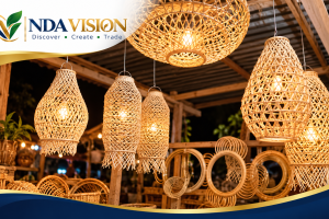 Indonesian Rattan Pendant Lamps